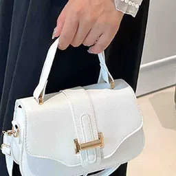 StyleCast PU Half Moon Handheld Bag image 2