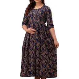 ANUOM Print Maternity Fit & Flare Midi Dress image 4