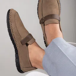 Roadster Men Nubuck Loafers-image-96