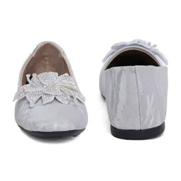 Sherrif Shoes Women Embellished Mules with Bows Flats image 4