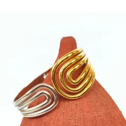 MISS ASTUTE Stainless Steel Gold-Plated Cuff Bracelet-picture-28