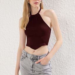 Trendyol Women Halter Neck Crop Top-picture-25