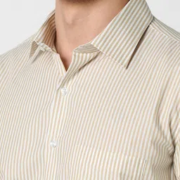 van heusen Men Slim Fit Striped Formal Shirt image 5