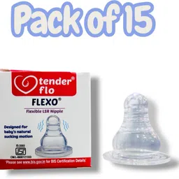 sgsramganj Tender Flo FLEXO LSR Baby Nipple,BPA-Free,Soft Silicone Nipple Feeding Bottles Slow Flow Nipple image 2