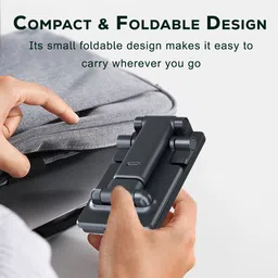 Tempt Flexi Portable and Foldable Mobile Stand with Stable Base, 0°-120° Perfect View Mobile Holder image 5