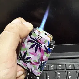 asraw Dual Flame Cigarette Lighter - Soft Flame & Windproof Jet Flame Lighter Pocket Lighter image 2