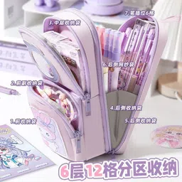 riddhu mart Girls Purple Pouch image 3