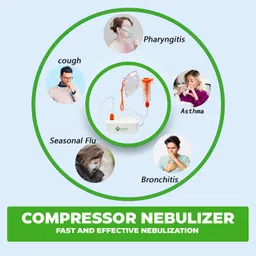 D MEDICARE Compressor Nebulizer Machine for Adults & Kids | Low Noise Function Nebulizer image 3