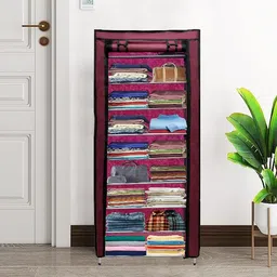 rmerchants Metal Wardrobe Carbon Steel Collapsible Wardrobe image 3