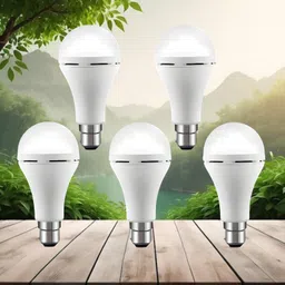 Emergency 15W Inverter LED Bulb with 1200mAh Rechargeable Battery Pack of 5 Q479 4 hrs Bulb Emergency Light-image-40
