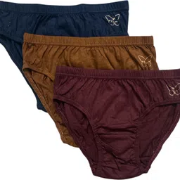 aurova Pack of 3 Women Hipster Multicolor Panty-picture-19