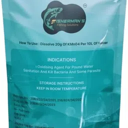 fisherman's- fishing solutions Potassium permanganate Crystal, Water Treatment, Freshwater Aquarium | 500 gm, Solvent Aquarium Cleaner image 2