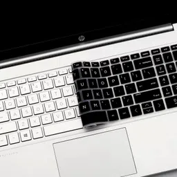 Saco Silicone Skin Keyboard Cover Compatible for - Black HP Pavilion 17 17z 17-cn 17-cp 17t Series Laptop Keyboard Skin image 2