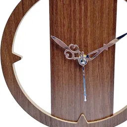 flipkart smartbuy Analog Brown Clock image 4