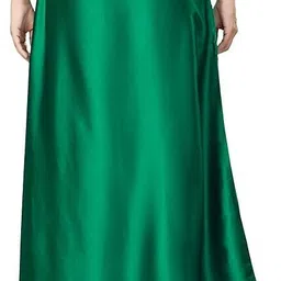 Maa Kali Emporium Pure Satin Dark Green Petticoat Pure Satin Petticoat image 2