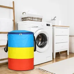 home mart 60 L Multicolor Laundry Bag image 1