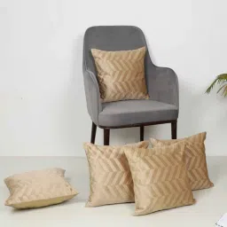 mfd home furnishing Brown Velvet Solid 16x16 inches Cushion Covers (Pack of 5)-picture-12