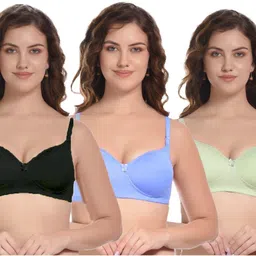 tarnpreet Pack of 3 Women Balconette Lightly Padded Bra-picture-36