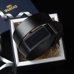 warcks Men Formal, Casual, Evening, Party Black Genuine Leather Belt-picture-13