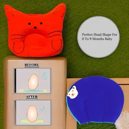 ducudu Microfibre Solid Baby Pillow Pack of 2 image 2