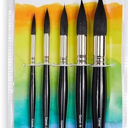 camel Artist Mop Brushes, 73 Series | Set of 5 | Brush No.-0, 2, 4, 8, 12 .-picture-24