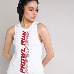 prowl by tiger shroff Women Printed Round Neck Polyester White T-Shirt-picture-18