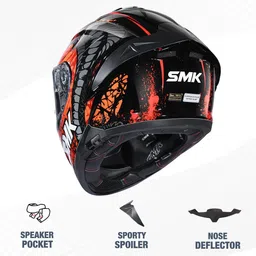 smk Typhoon Motorbike Helmet image 5