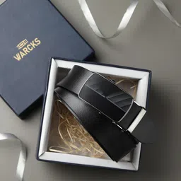 warcks Men Formal, Casual, Evening, Party Black Genuine Leather Belt-picture-11