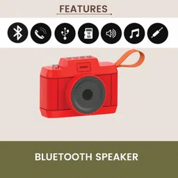 SACRO Click (PORTABLE DESKTOP SPEAKER) Crystal Clear Sound With Long Life BatteryE142 10 W Bluetooth Laptop/Desktop Speaker image 2
