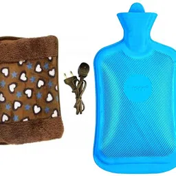 da novira Velvet Hand Pocket Heating Bag with Rubber Hot water bag for Joint & Muscle Pain Electrical 1 L Hot Water Bag-picture-16