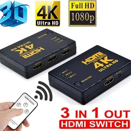BALRAMA 3 Way HDMI Switch 3x1 with Remote Control 3 Port HDMI Splitter 3 Port IN 1 OUT Combo Set-picture-26