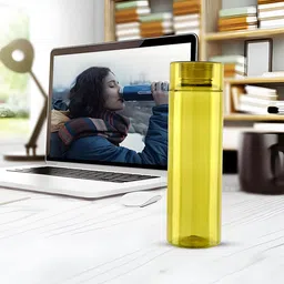 Kuber Industries White & Green Set of 6 Plastic Solid Water Bottle image 5