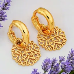 SHREE KRISHNA SHOPPING Gold-Plated Brass Earrings-picture-24