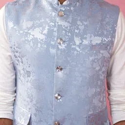 VASTRAMAY Men Nehru Jacket Kurta with Pyjama Set image 3