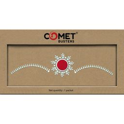 Comet Busters Beautiful Traditional Ethnic Motifs Bindi - White & Red-picture-14