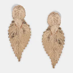 Forever Glam by Pantaloons Leaf Shaped Drop Earrings image 2