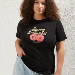 Trendyol Women Typography Printed Applique T-shirt-image-18