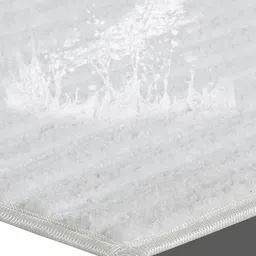 OBSESSIONS White Anti-Skid Super-Soft Rectangular Ultra-Absorbent 2000-GSM Bath Rug image 2