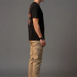 OUTLAWS Men Typography Printed Pure Cotton T-shirt image 4