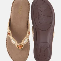 Anouk Women Embellished Party Open Toe Flats image 4