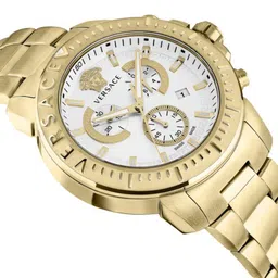 Versace Men New Chrono Round Dial & Stainless Steel Straps Analogue Watch VE2E00521 image 3