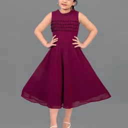 BAESD Georgette Fit & Flare Midi Dress image 1