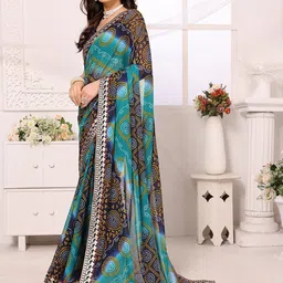 KALINI Bandhani Gotta Patti Bandhani Saree image 2