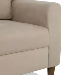 duroflex DuroflexUtopia Beige 1 Seater Fabric Sofa image 4