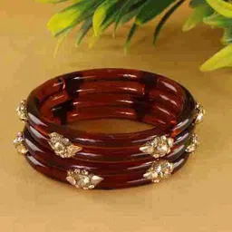 NMII Set Of 2 Crystal Studded Kada Bangles-picture-15