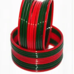 SAVORADE Set Of 24 Red Glass Bangle image 2