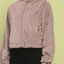 Madame Women Printed Front-Open Sweatshirt image 5