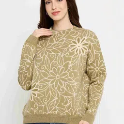 Madame Women Floral Printed Pullover-picture-29