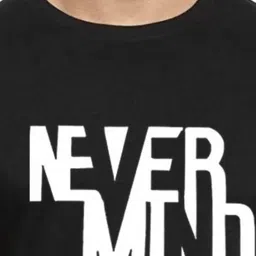 f Gallery Men Typography Printed Round Neck T-shirt image 3