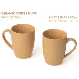 BODHI HOUSE Mustard Solid Ceramic Matte Cups Set of Cups and Mugs image 4